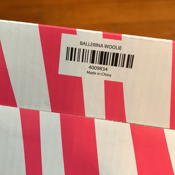 NEW Pink Zebra Ballerina Doll Woolie with Wooden Base - Picture 5 of 5